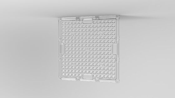 ऑप्टिकल ग्रेड पीसी एलईडी एरे लेंस 92% ट्रांसमिटेंस के साथ, आउटडोर लाइटिंग के लिए प्रभाव प्रतिरोधी और एंटी-यूवी