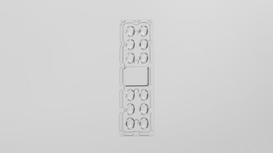 IP66 संरक्षित एलईडी स्ट्रीट लाइट लेंस 92% दक्षता और बाहरी अनुप्रयोगों के लिए असममित प्रकाश वितरण के साथ