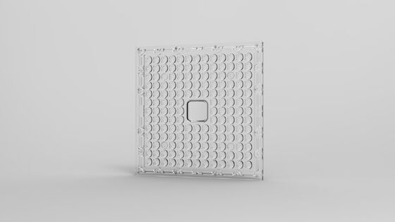 उच्च प्रभाव प्रतिरोध और ऑप्टिकल ग्रेड पीसी सामग्री के लिए टी 3 एम बीम कोण के साथ एसएमडी 3030 पीसी एलईडी स्ट्रीट लाइट लेंस